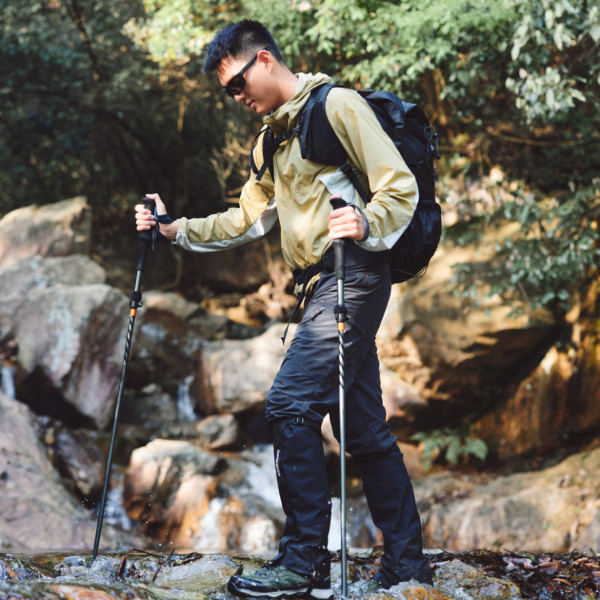 Треккинговая палка Naturehike CNK2450DS013 складная карбон алюминий черная