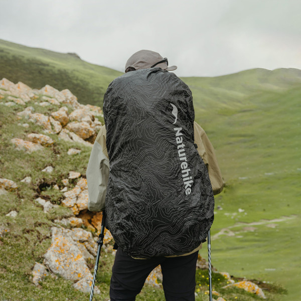 Чохол для рюкзака Naturehike CNK2450PJ010 M 30-40л водонепроникний чорний