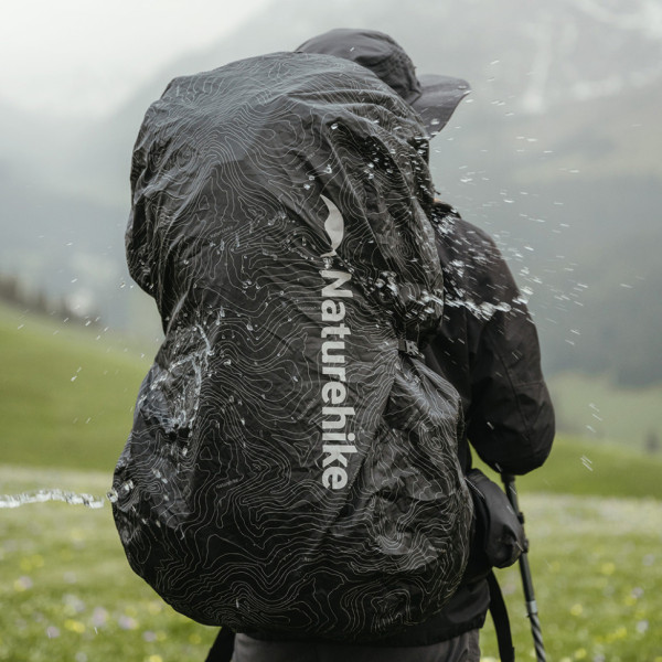 Чохол для рюкзака Naturehike CNK2450PJ010 M 30-40л водонепроникний чорний