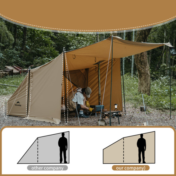 Палатка одноместная Naturehike CNK2450WS026 6927595713334 4-сезонная с тентом, коричневая