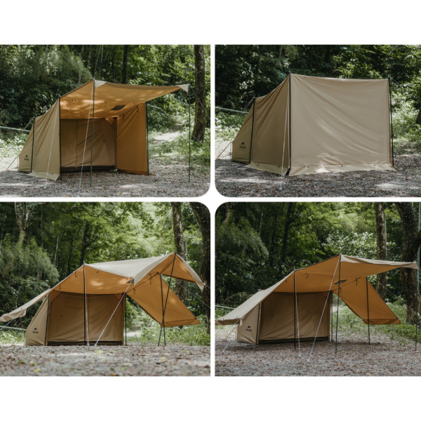 Палатка одноместная Naturehike CNK2450WS026 6927595713334 4-сезонная с тентом, коричневая