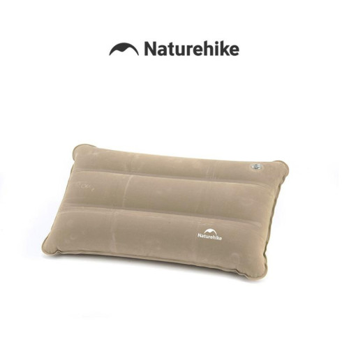 Надувная подушка Naturehike NH18F018-Z 6977465866431 с флокированным покрытием бежевая