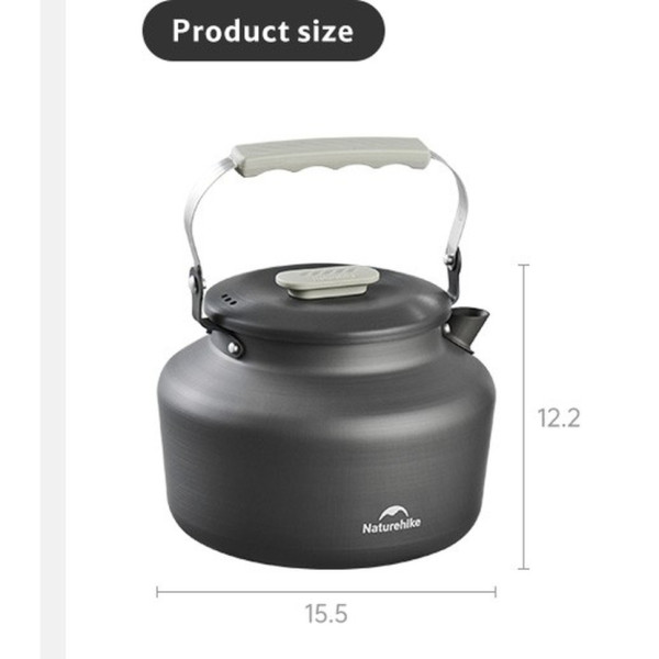 Чайник кемпинговый Naturehike CNK2450CF030 1.4 л алюминиевый 6927595788653