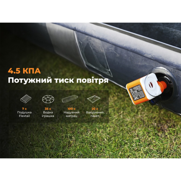 Насос кемпинговый аккумуляторный Flextail Vollyc Ezy Pump EzyPump6975755966403, оранжевый
