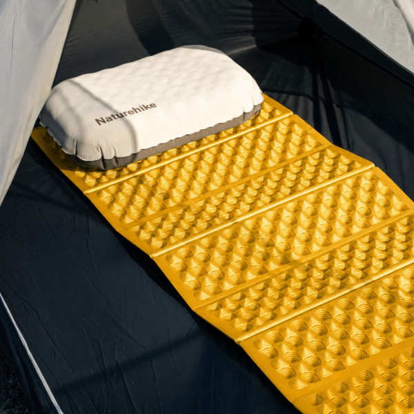 Коврики туристический Naturehike CNK2650WS010 IXPE с алюминием 200х60 см желтый