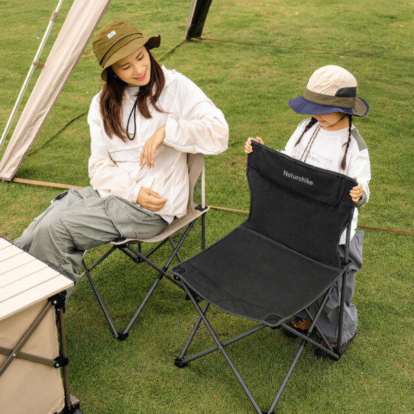 Кресло складное Naturehike Shan Lan T01 CNK2550JJ025 стальное черное