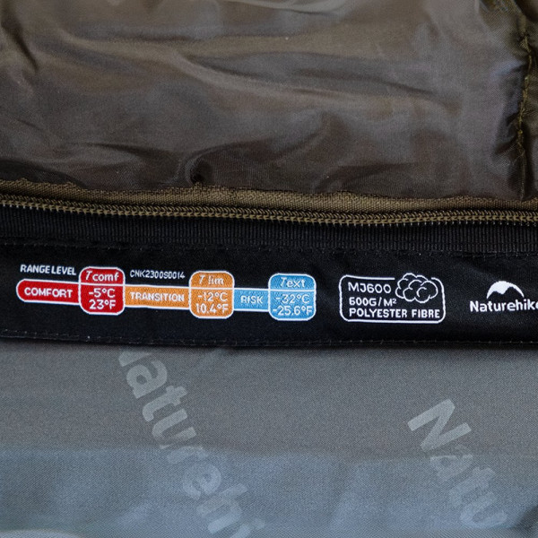 Спальный мешок кокон Naturehike CNK2300SD014 MJ600 Сич зеленый 3-сезонный