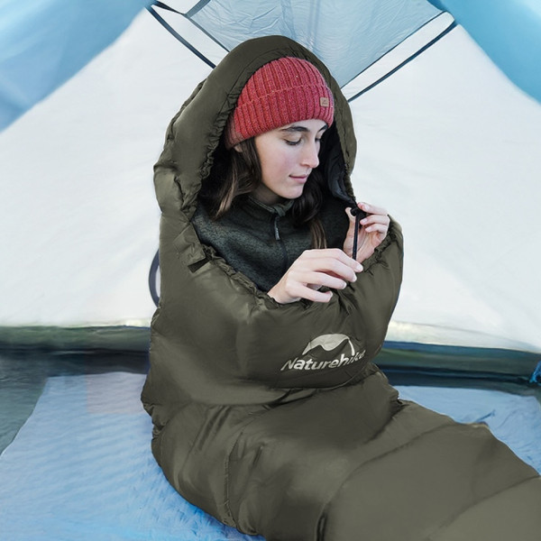 Спальный мешок кокон Naturehike CNK2300SD014 MJ600 Сич зеленый 3-сезонный