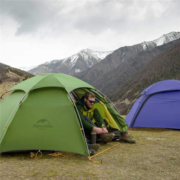 Намет двомісний Naturehike Cloud Peak 2 20D NH17K240-Y темно-зелений
