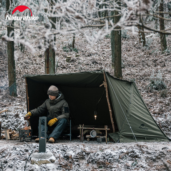Тент Naturehike NH21YW157 темно-зелений з отвором під піч