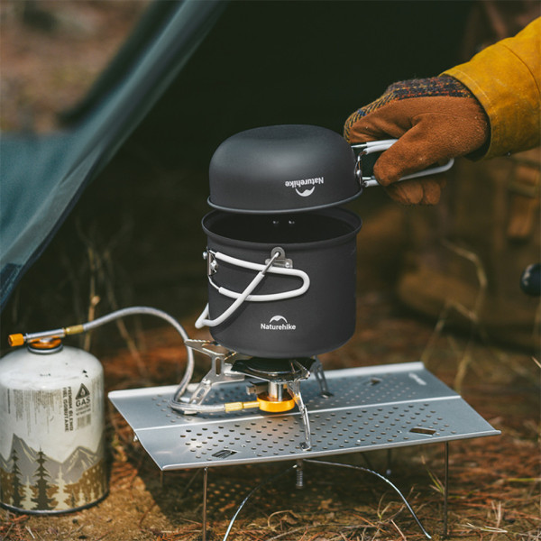 Набір туристичного посуду Naturehike NH18T018-G з анодованого алюмінію