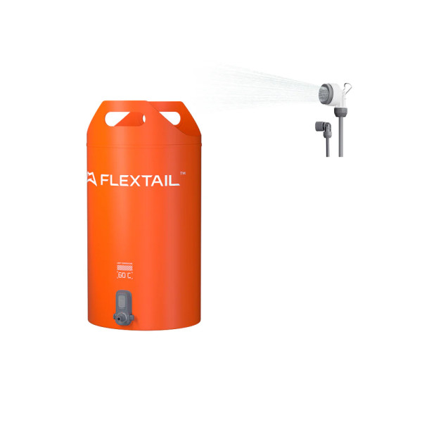 Портативний кемпінговий душ Flextail Tiny Shower Bucket TSB-700, 20л, помаранчевий