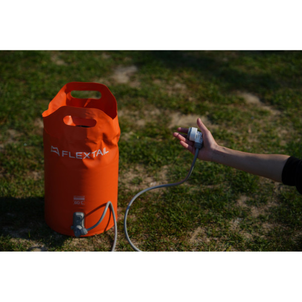 Портативний кемпінговий душ Flextail Tiny Shower Bucket TSB-700, 20л, помаранчевий