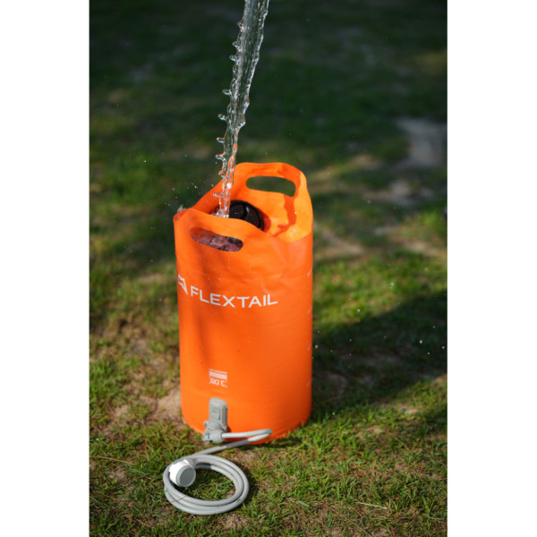 Портативний кемпінговий душ Flextail Tiny Shower Bucket TSB-700, 20л, помаранчевий