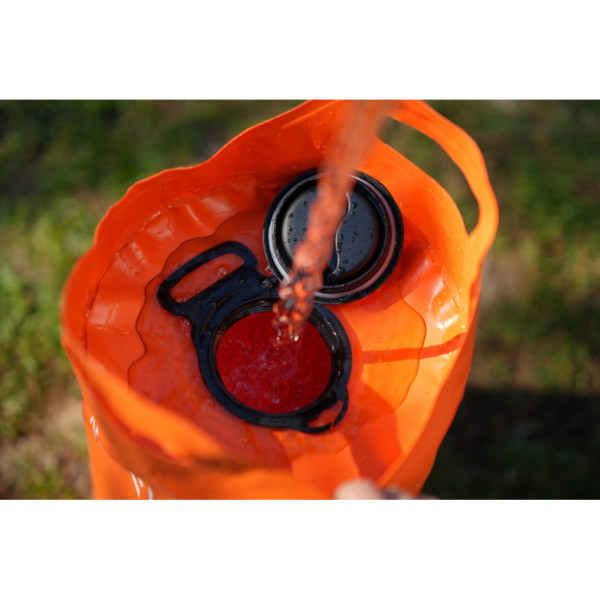 Портативний кемпінговий душ Flextail Tiny Shower Bucket TSB-700, 20л, помаранчевий