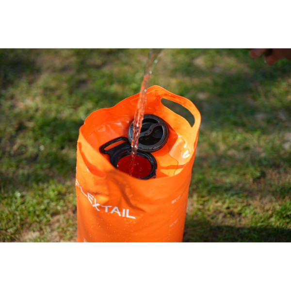 Портативний кемпінговий душ Flextail Tiny Shower Bucket TSB-700, 20л, помаранчевий