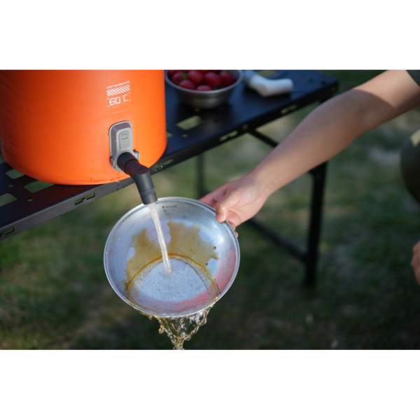 Портативний кемпінговий душ Flextail Tiny Shower Bucket TSB-700, 20л, помаранчевий