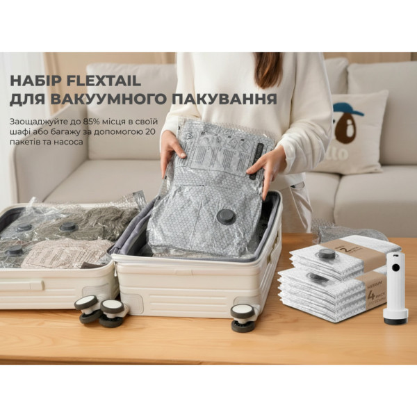 Вакуумный упаковщик Flextail Vollyc NANO BAG SET 6975755967134 с насосом Type-C