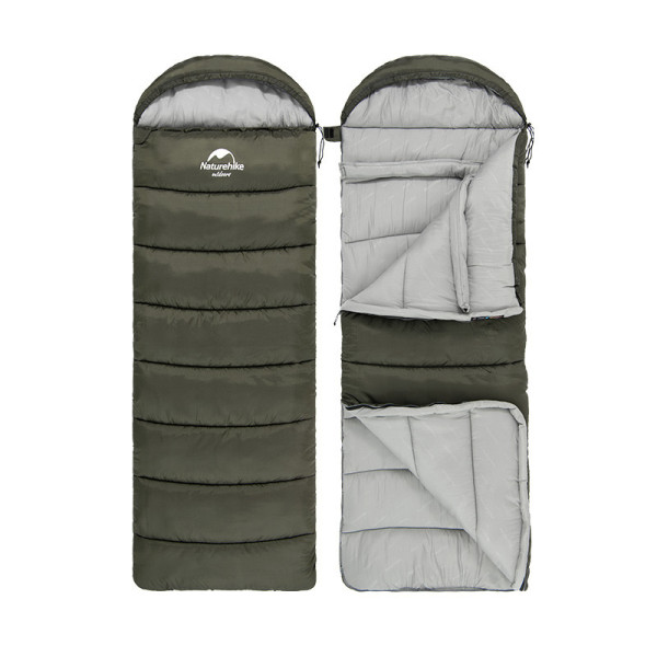 Спальный мешок Naturehike U250 NH20MSD07 правый темно-зеленый