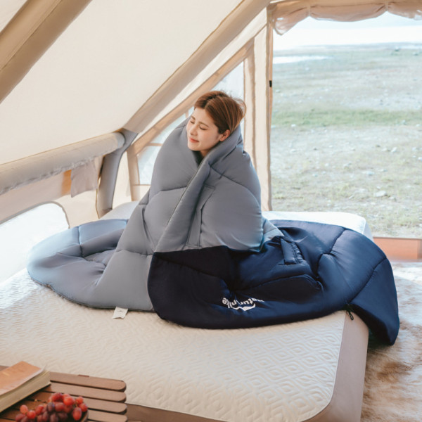 Спальний мішок Naturehike Sunny Day U250 CNK2550WS028 правий, коричнево-зелений