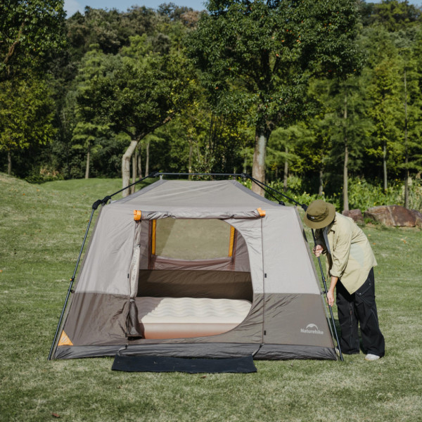 Палатка четырехместная Naturehike Cape Series 5.2 CNK2450WS037 серо-коричневая