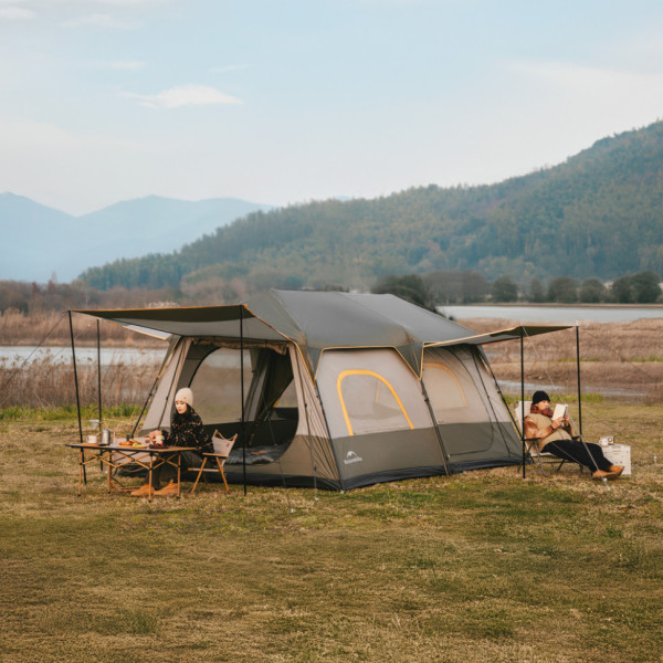 Палатка восьмиместная Naturehike Cape 13.1 CNK2450WS050 серо-коричневая
