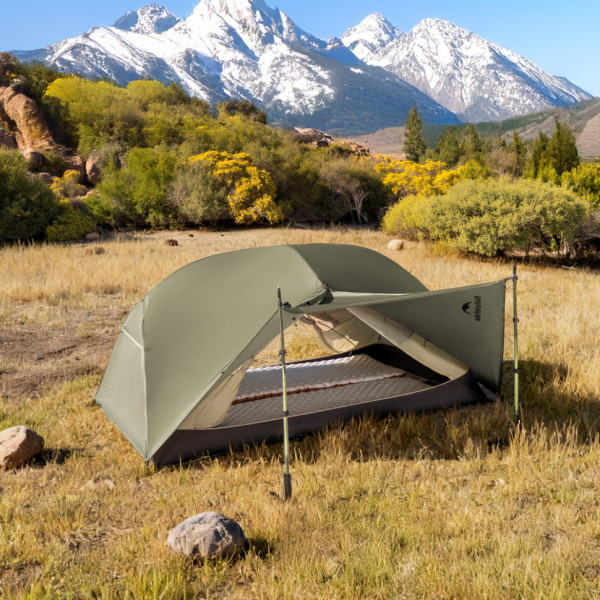 Палатка сверхлегкая двухместная Naturehike Mongar Tent Pro CNK2550WS037 20D зеленая