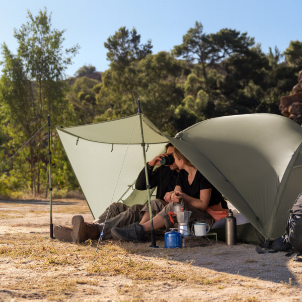 Палатка сверхлегкая двухместная Naturehike Mongar Tent Pro CNK2550WS037 20D зеленая