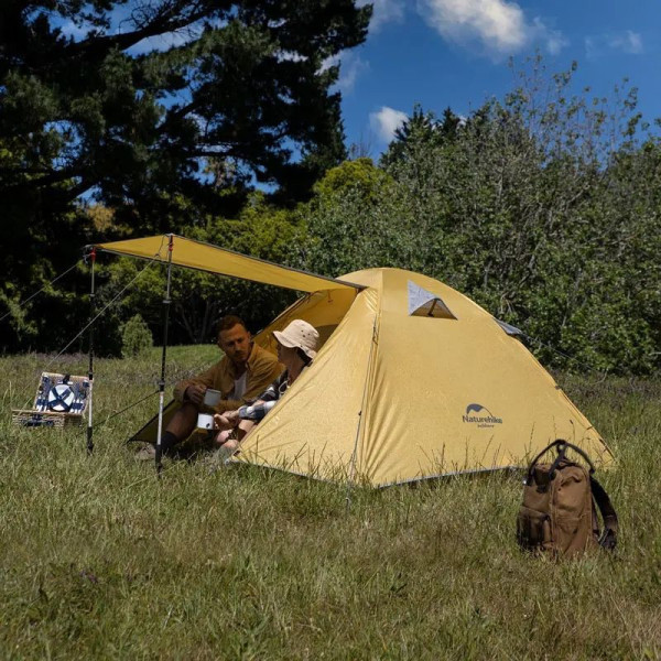 Двомісний намет Naturehike P-Series 6927595783597, темно-синій, алюмінієвий каркас
