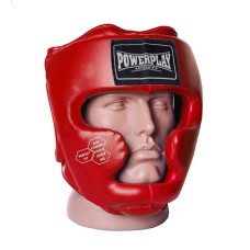 Боксерський шолом PowerPlay PP_3043_XS_Red дитячий закритий червоний