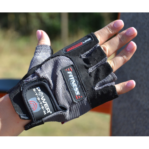 Рукавички для фітнесу Power System PS-2300 Fitness Grey/Black XL