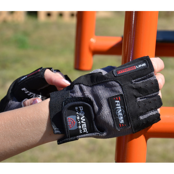Рукавички для фітнесу Power System PS-2300 Fitness Grey/Black XL