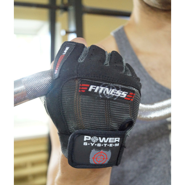 Рукавички для фітнесу Power System PS-2300 Fitness Grey/Black XL