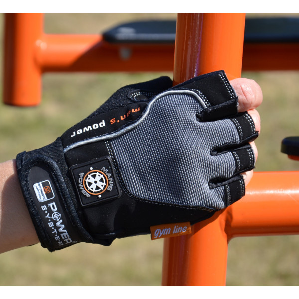 Рукавички для фітнесу Power System PS-2580 Man’s Power Black/Grey XS