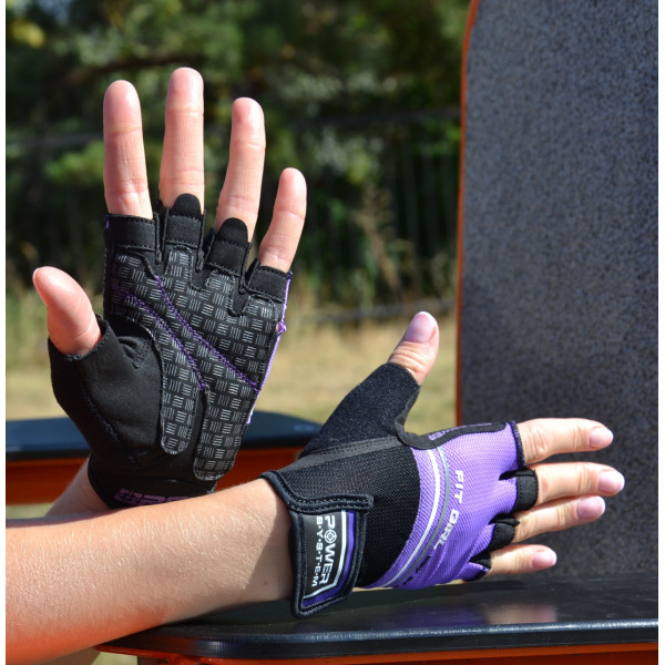 Рукавички для фітнесу Power System PS-2920 Fit Girl Evo Purple S