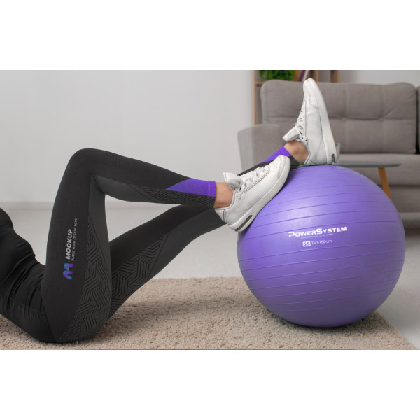 М'яч для фітнесу (фітбол) Power System PS-4013 Ø75 cm PRO Gymball Purple