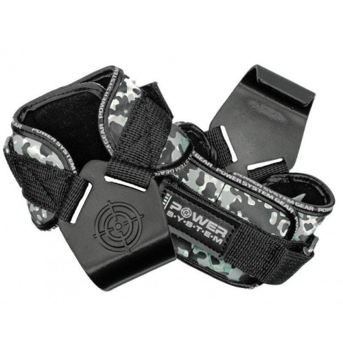 Гаки для тяги на зап'ястя Power System PS-3370 Hooks Camo Black/Grey L