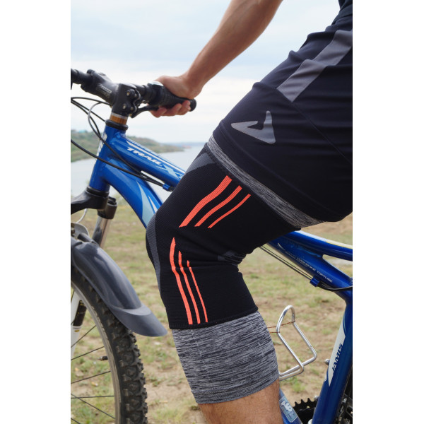 Наколінники Power System PS-6021 Knee Support Evo Black/Orange (пара) L