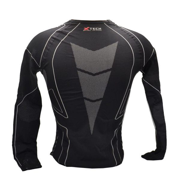 Термокофта (лонгслів) X TECH Maglia Race 3 Munica Lunga giroc Nero S/M Чорна