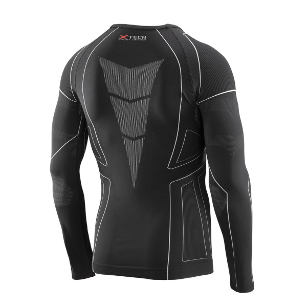 Термокофта (лонгслів) X TECH Maglia Race 3 Munica Lunga giroc Nero S/M Чорна