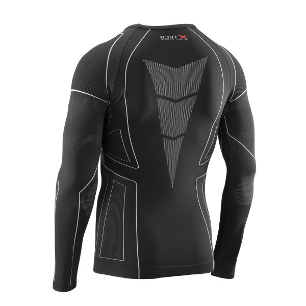 Термокофта (лонгслів) X TECH Maglia Race 3 Munica Lunga giroc Nero S/M Чорна