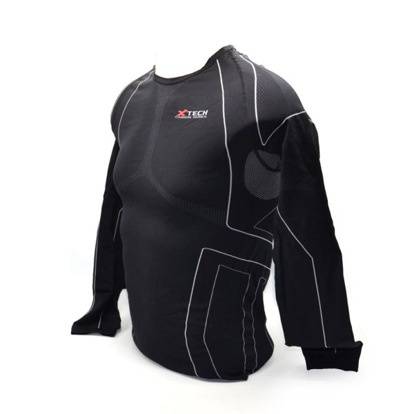 Термокофта (лонгслів) X TECH Maglia Race 3 Munica Lunga giroc Nero S/M Чорна