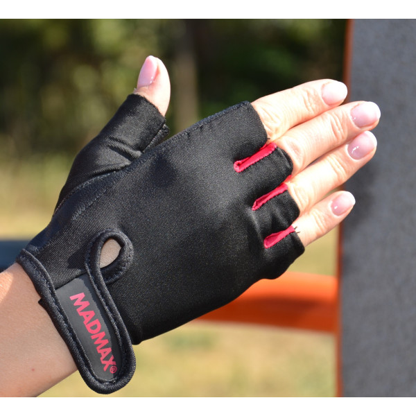 Рукавички для фітнесу MadMax MFG-251 Rainbow Rubine Red M