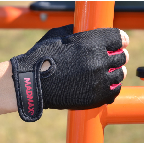 Рукавички для фітнесу MadMax MFG-251 Rainbow Rubine Red M