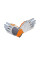 Рукавички для фітнесу MadMax MFG-850 Crazy Grey/Orange L