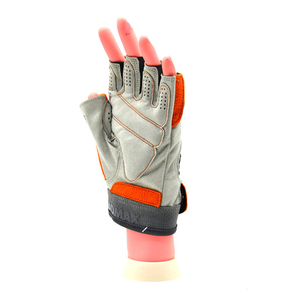 Рукавички для фітнесу MadMax MFG-850 Crazy Grey/Orange L