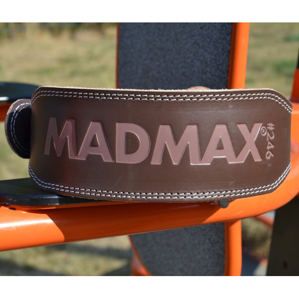Пояс для важкої атлетики MadMax MFB-246 Full leather шкіряний Chocolate brown XL