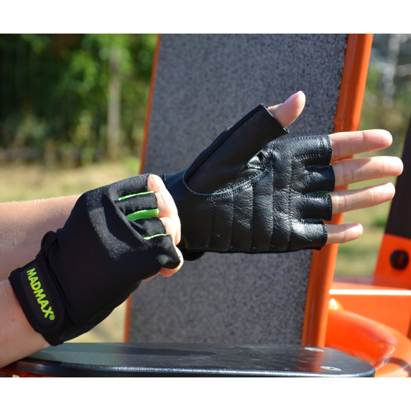 Рукавички для фітнесу MadMax MFG-251 Rainbow Green L