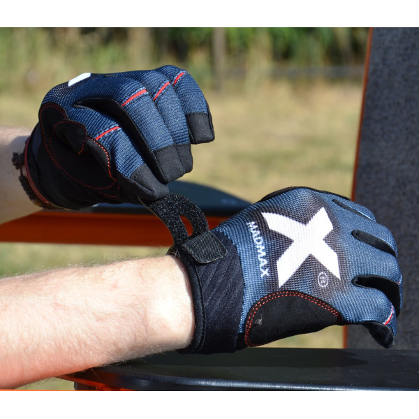 Рукавички для фітнесу MadMax MXG-102 X Gloves Black/Grey/White XXL