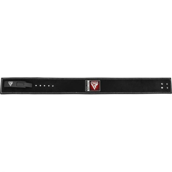 Пояс для важкої атлетики RDX 4 Pro Liver Buckle шкіряний Black Plus M